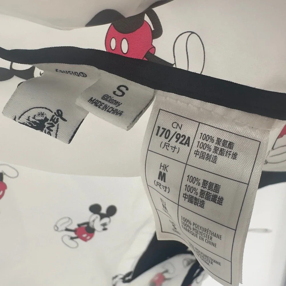 Disney Mickey Mouse Sheer Bomber Jacket‎ Novelty Print Lightweight S - Picture 4 of 4